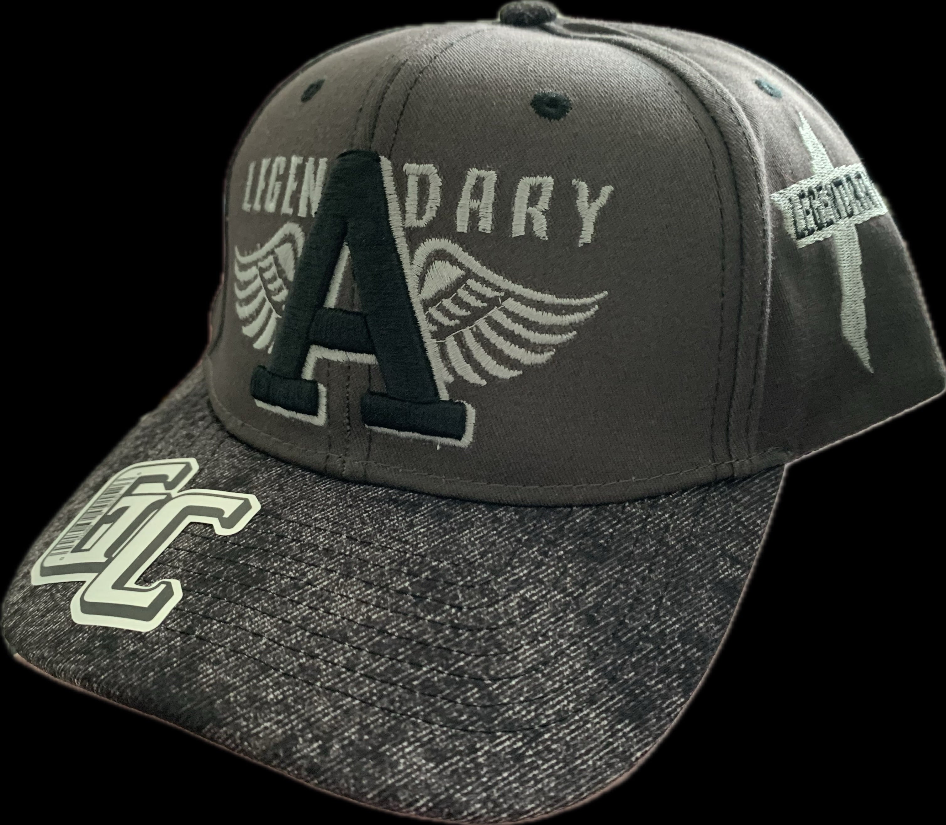 A winged cap