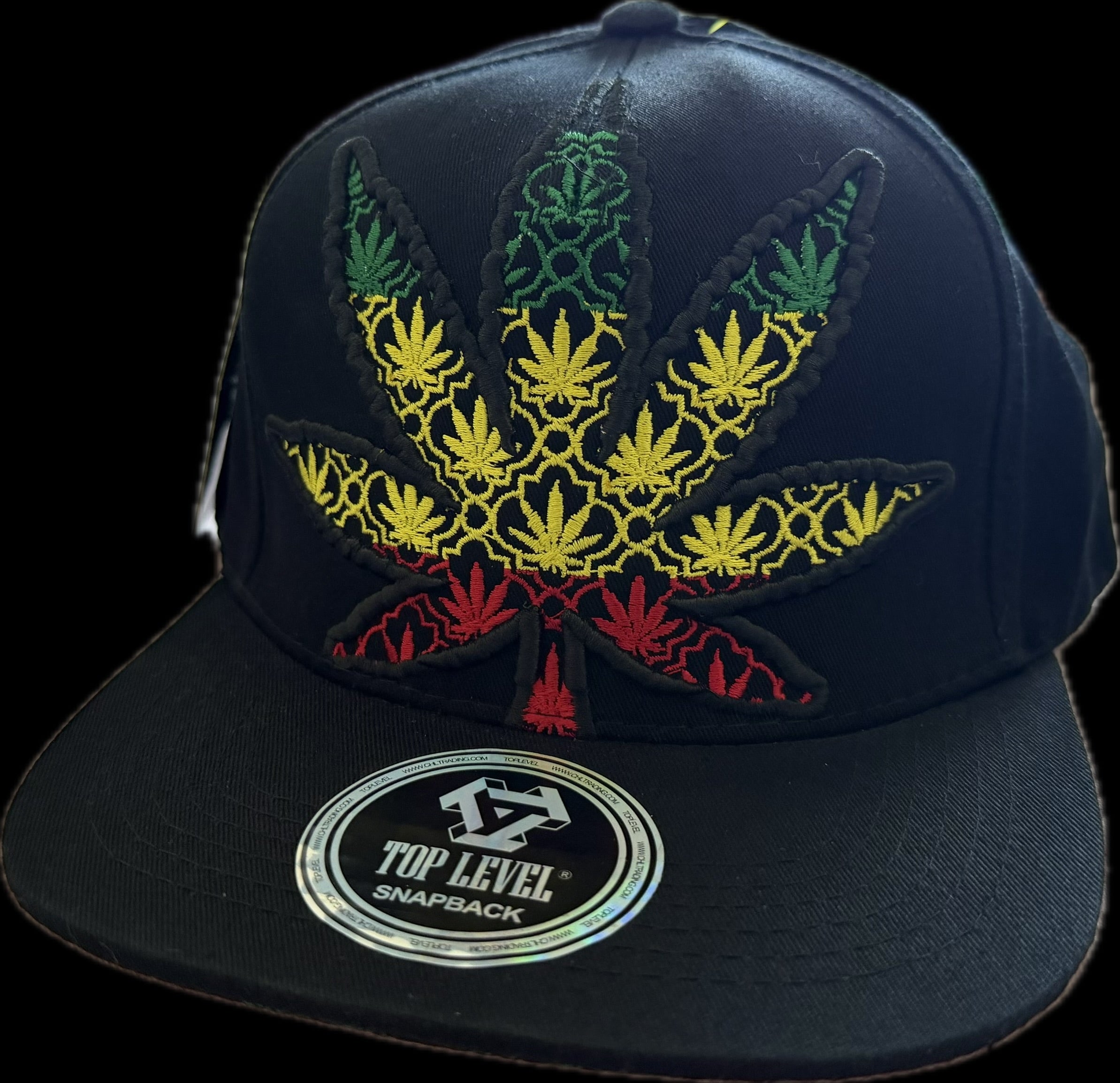 SnapBack Jamaican Weed Black