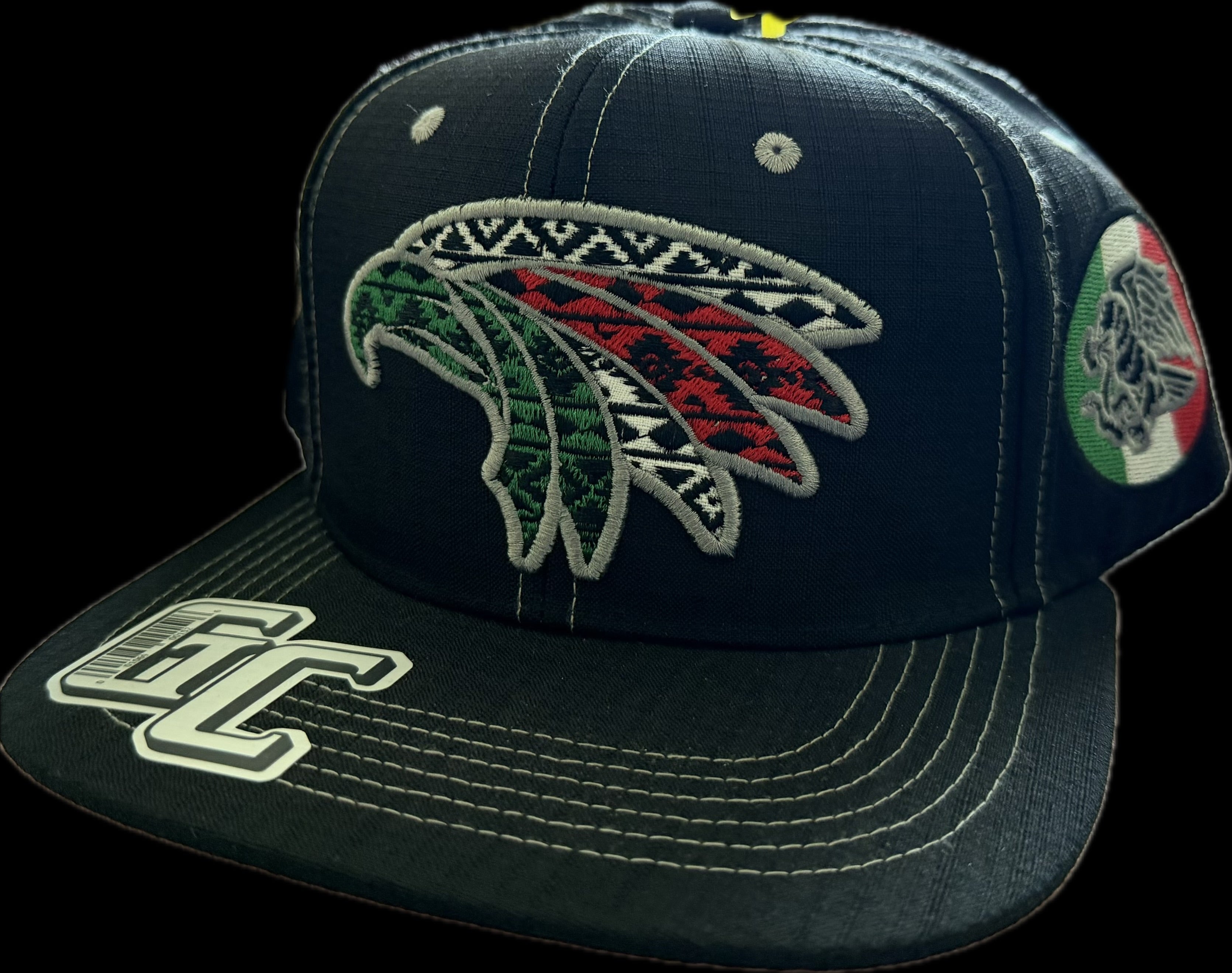 SnapBack Mexican Eagle Black Tricolor