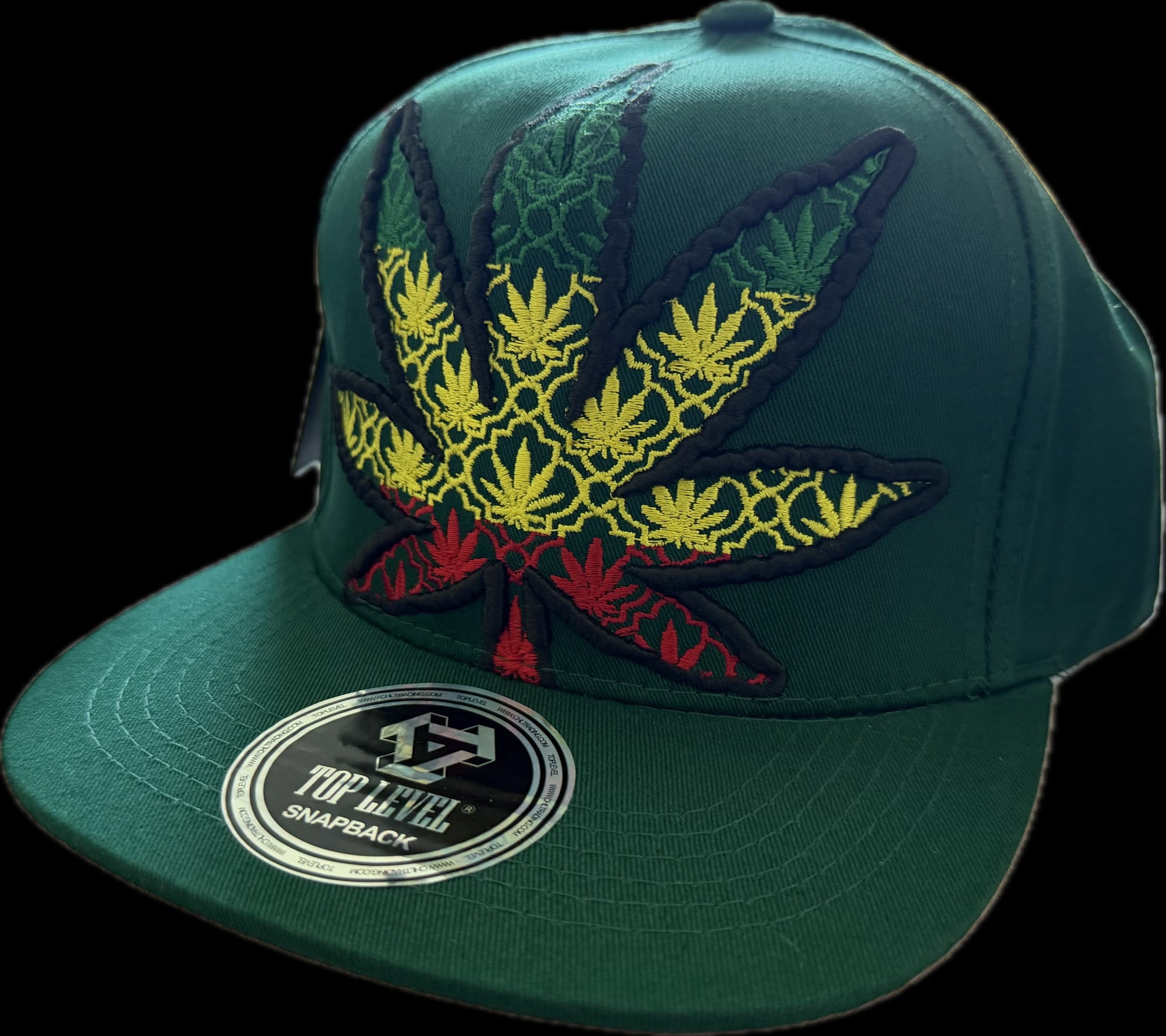 SnapBack Jamaican Weed Green Color