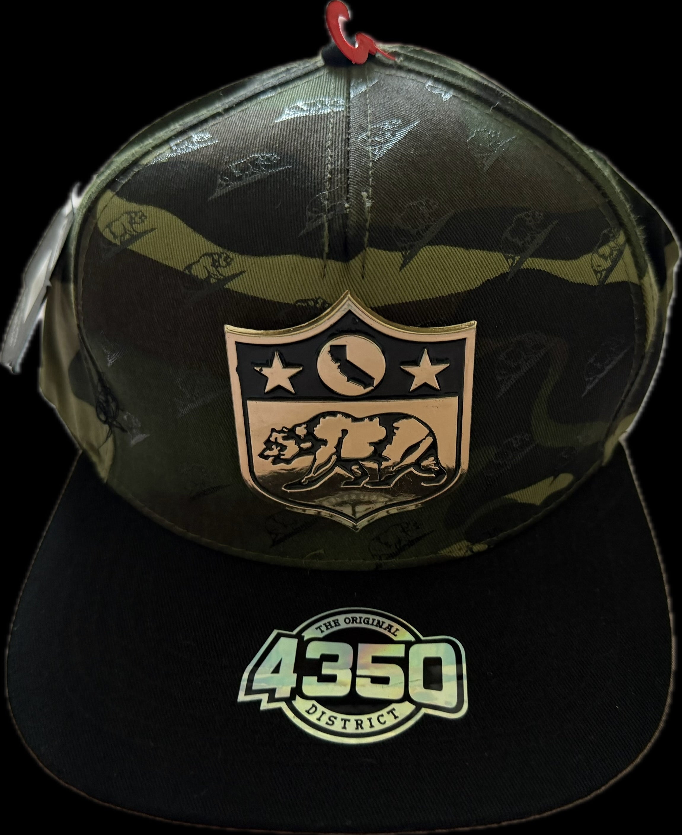 SnapBack metallic sign California state